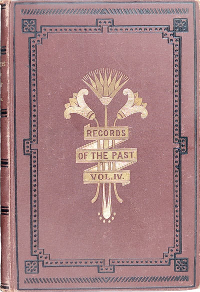 Records of the Past, Being English Translations of the Assyrian and Egyptian Monuments, Volume 4: Egyptian Texts