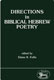 Elaine R. Follis, Directions in Biblical Hebrew Poetry