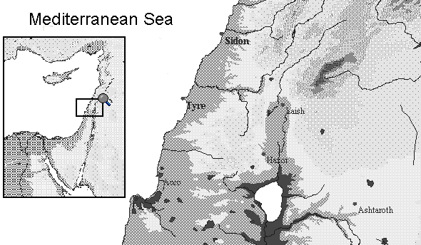 Map 1: The Location of Tyre